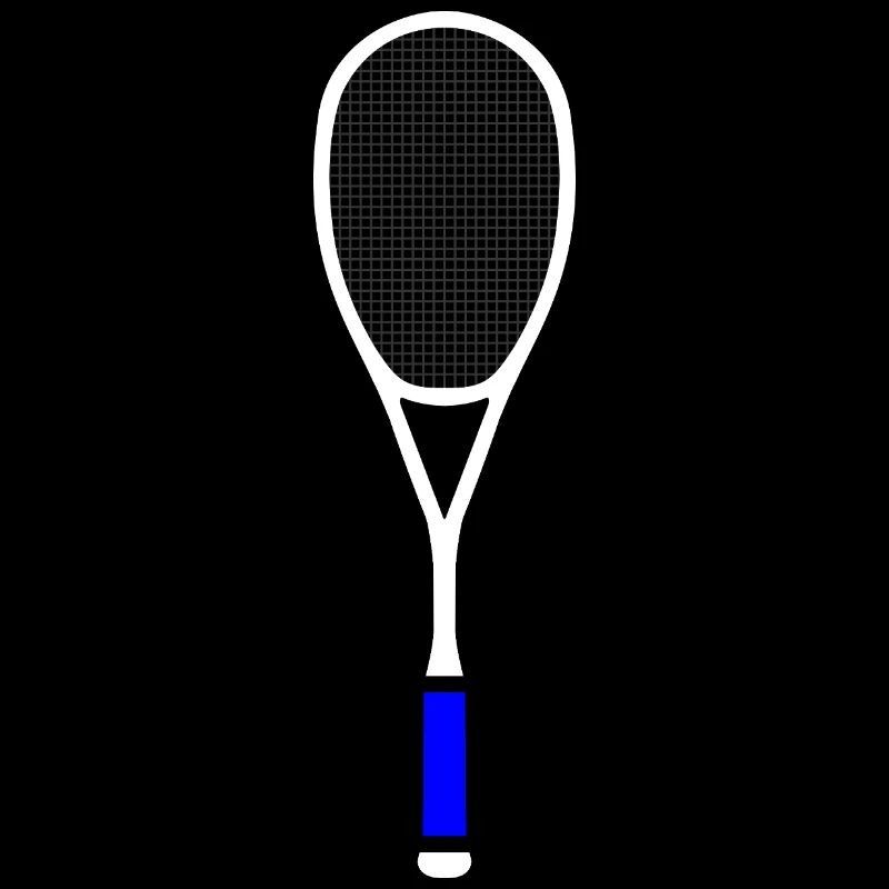 Squash Tennis Racket Multicolor White Blue