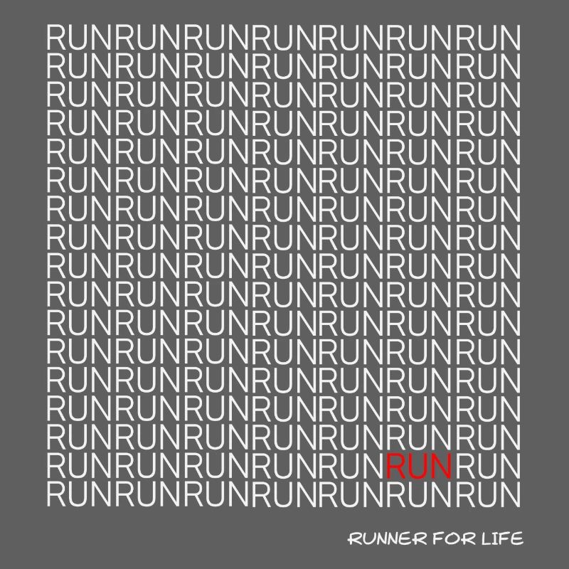 Run Run Run pattern with red accent