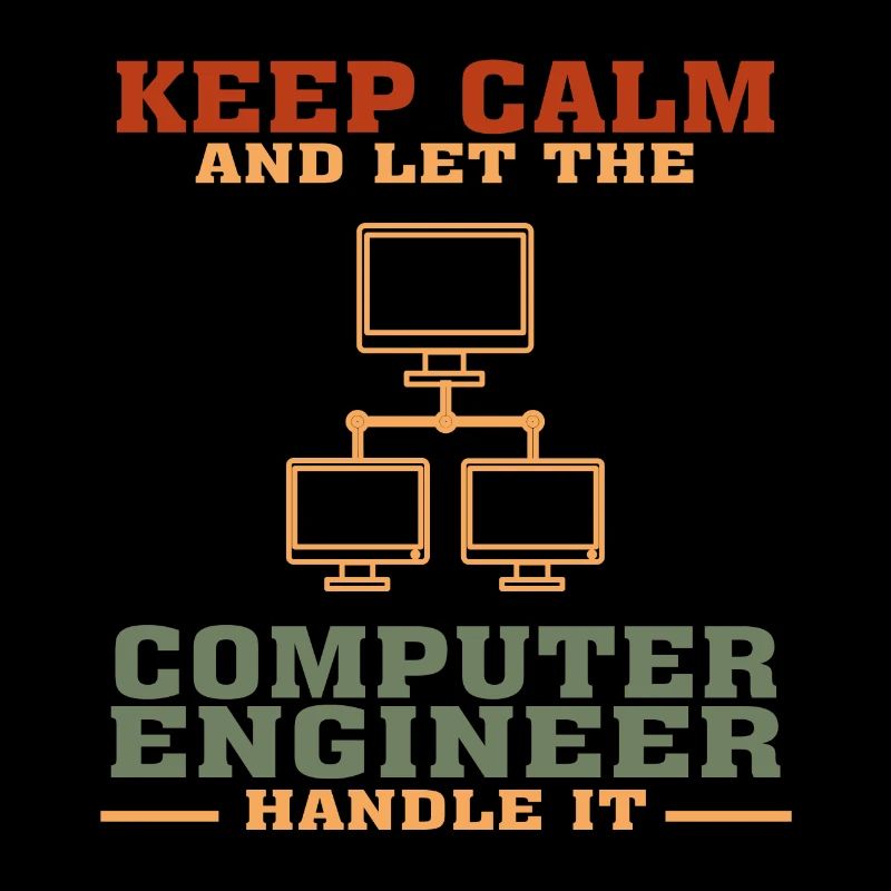 Bestseller Computer Engineer Tshirt, Keep Calm