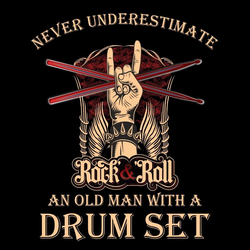 never underestimate an old man with a drum set