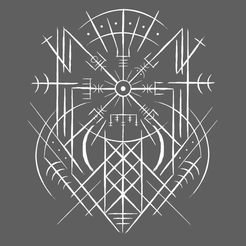 Vegvisir Runic Compass Celts Viking Web Wyrd