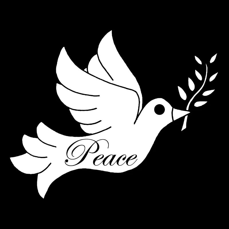 Oiseau blanc de la paix