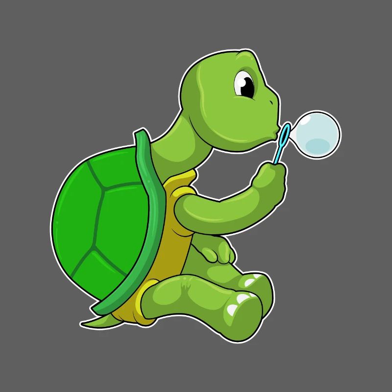Turtle Soap Bubbles