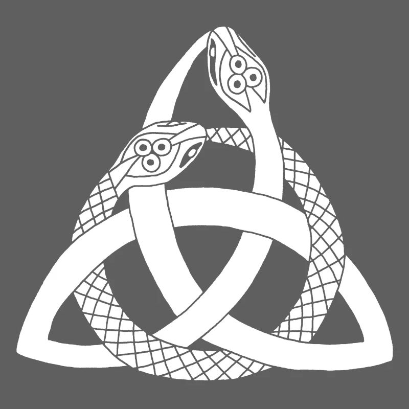 Serpents blancs et symbole celte