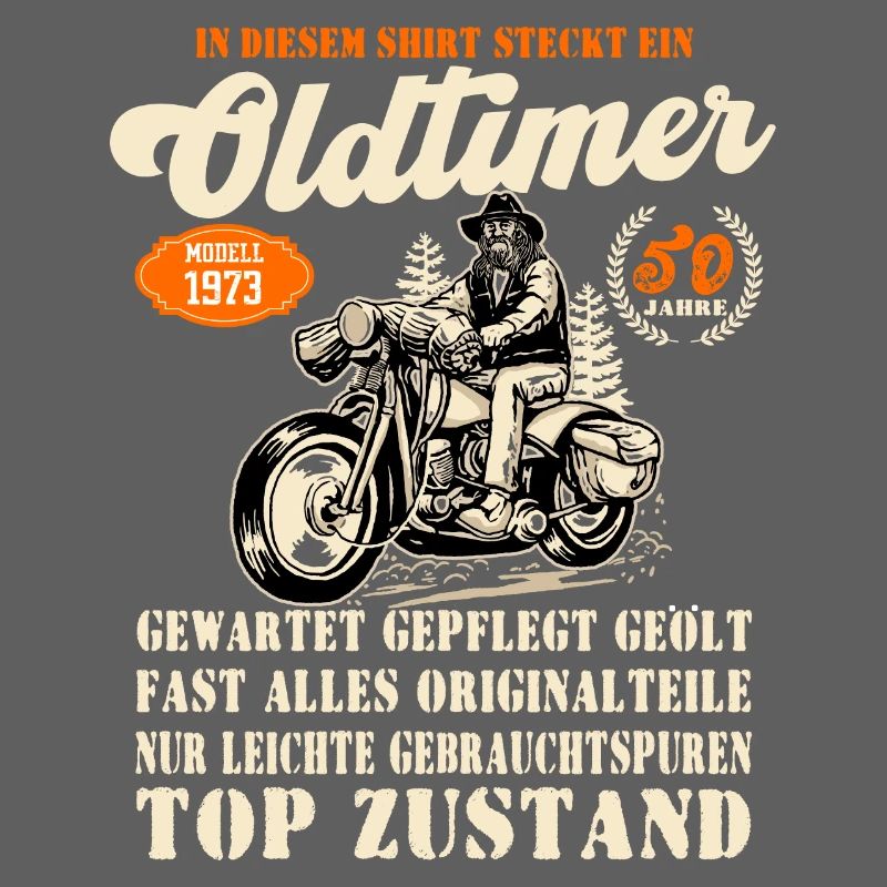 51. Geburtstag Oldtimer Modell Motorrad 1973