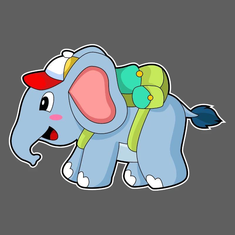 Elephant Student Backpack School