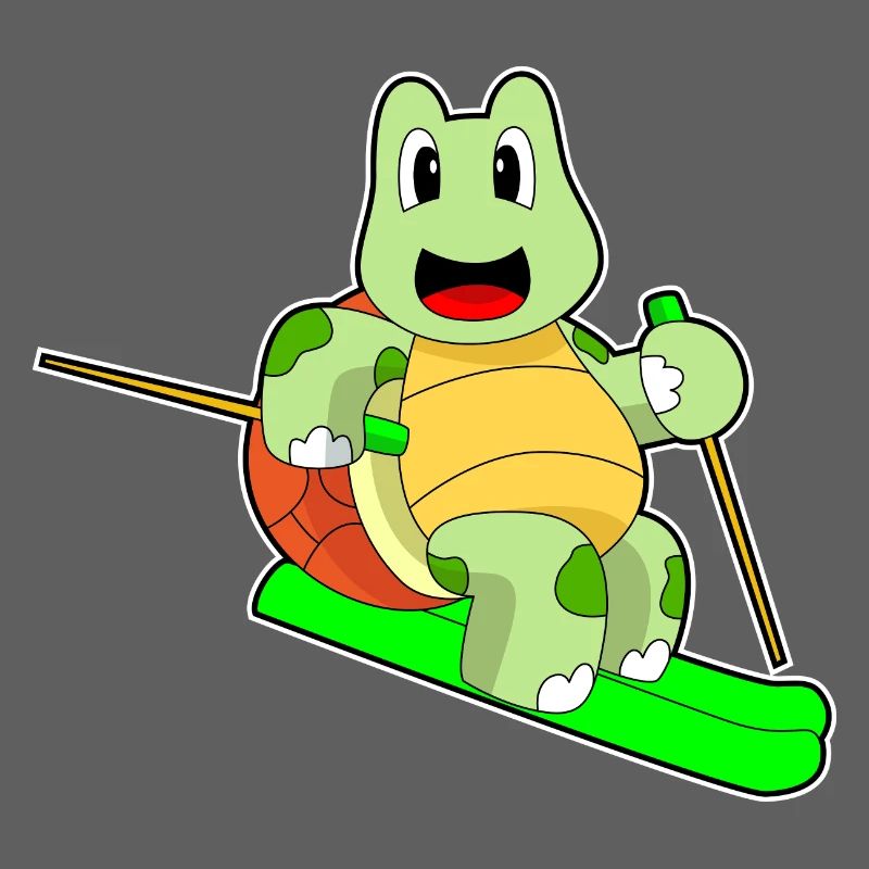 Turtle Skier Ski