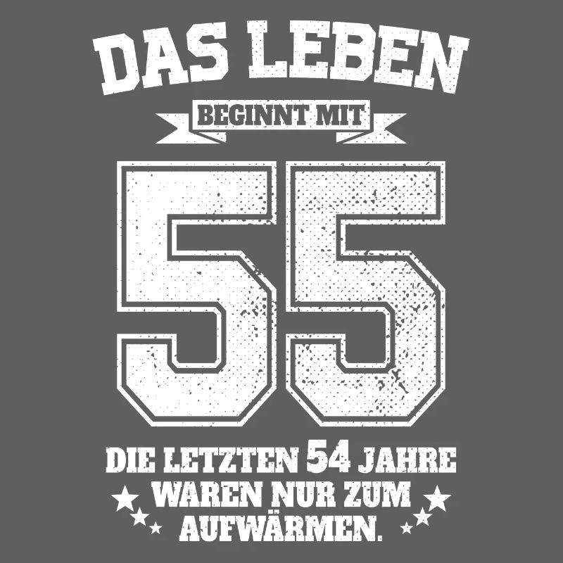 55. Geburtstag Geschenk Das Leben Beginnt Mit 55