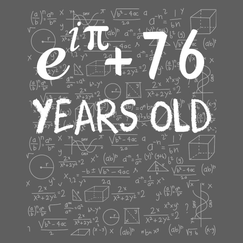 75th birthday 75 years Euler Identity math gift