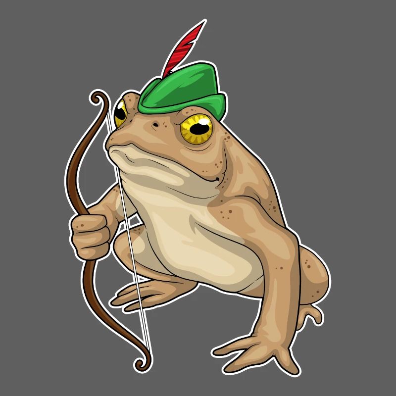 Frosch Bogenschütze Bogen