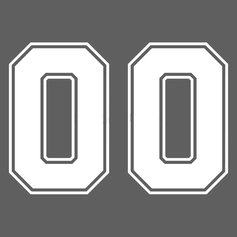 Zahl Null 00