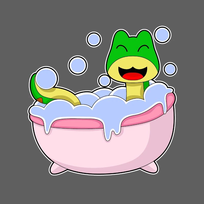 Baignoire de bain de serpent