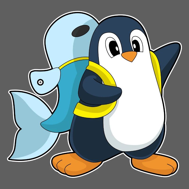 Penguin Fish Backpack