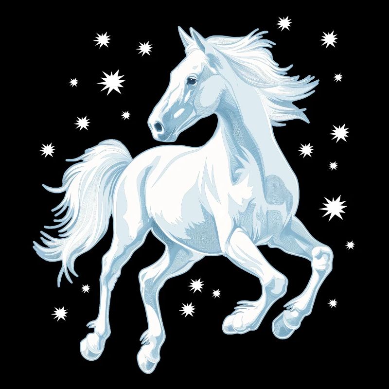 Cheval avec des étoiles