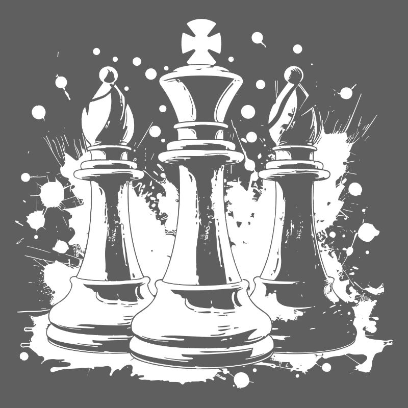 Chess bishop and king