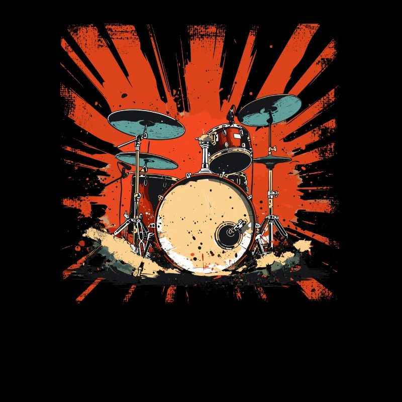 Retro Drums Graphic