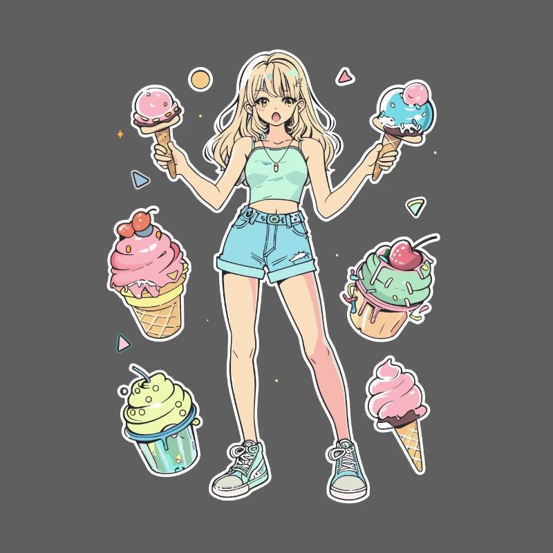 Eiscreme Mädchen