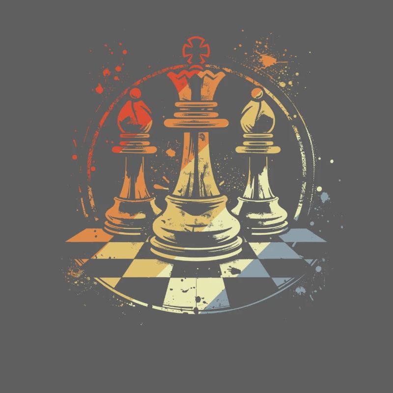 Retro Chess Pieces
