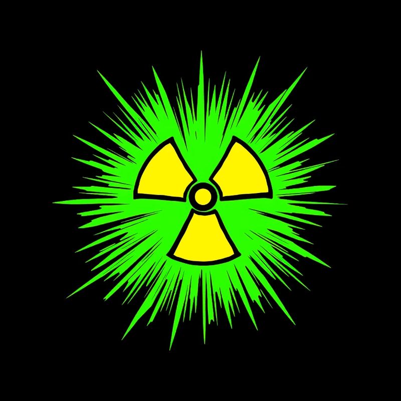 Nuklear Radioaktiv Chemie Atomkraft Nuklearzeichen