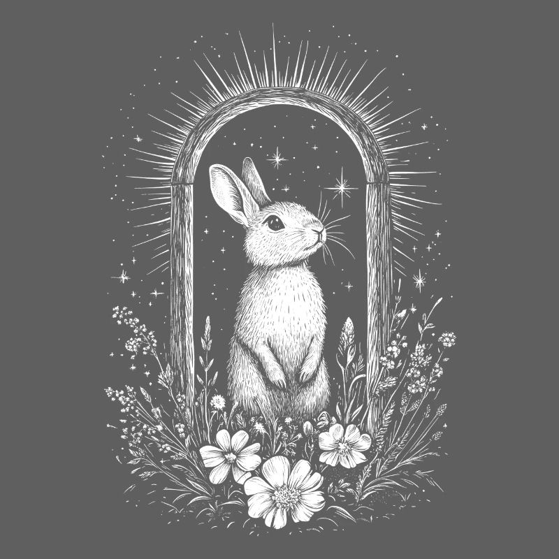 Boho Bunny Bunny Motif Spring Bohemian Cottagecore