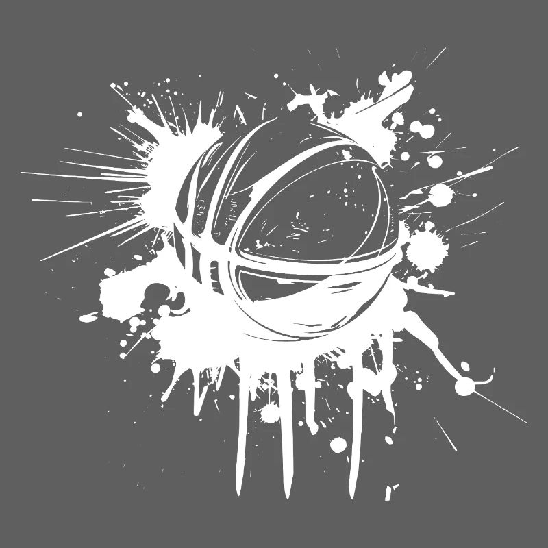 Graffiti de ballon de basket-ball