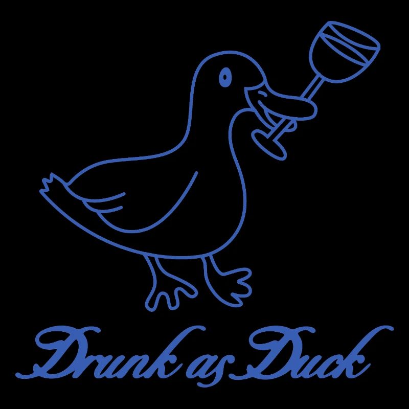 Drunk as Duck - Jeu de mots à boire amusant