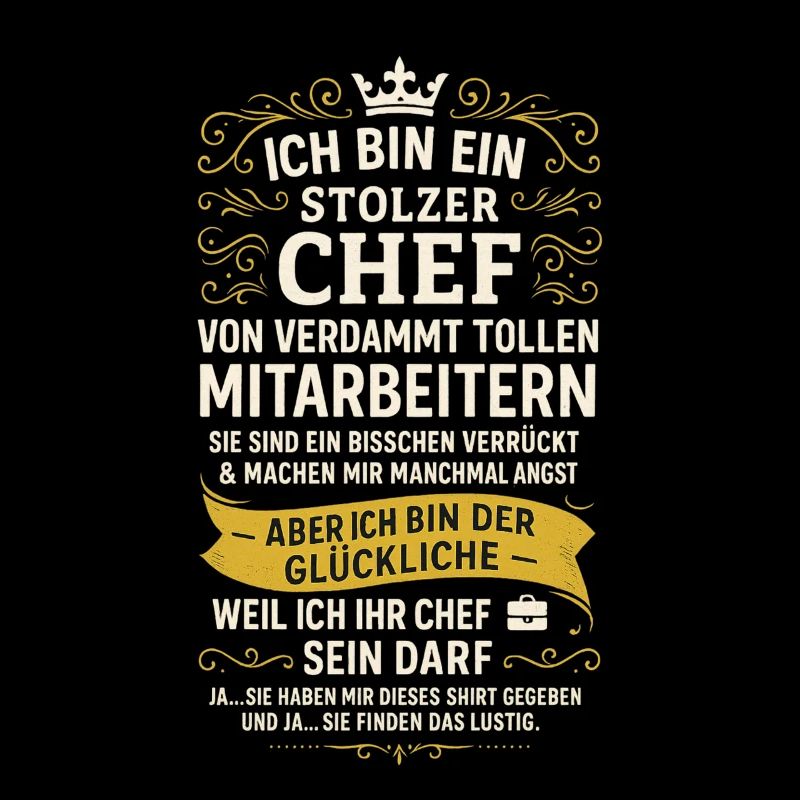 STOLZER CHEF VON VERDAMMT TOLLEN MITARBEITERN