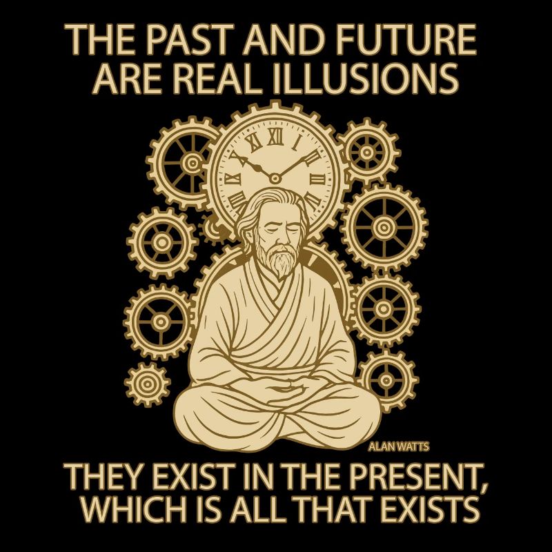 Alan Watts Present Time Quote Tee