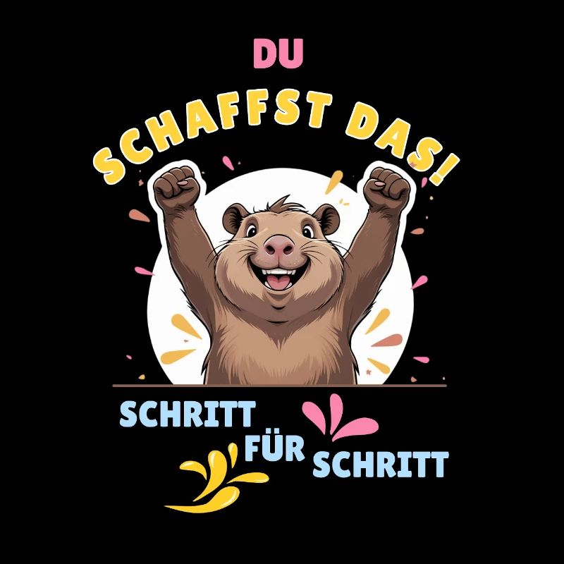 Du bist capybara-stark! Du schaffst alles!