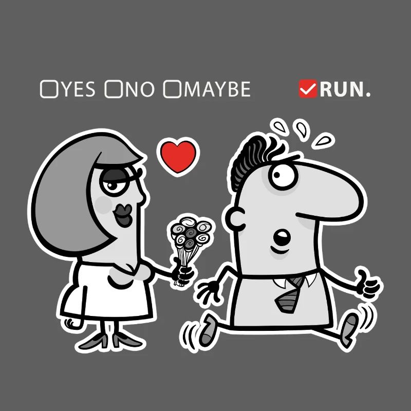 Liebe oder Flucht – Unkonventioneller Humor (Dark Version)