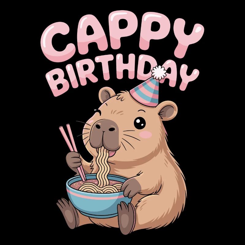 ANNIVERSAIRE DE CAPPY Anniversaire de Capy Ramen de Capybara