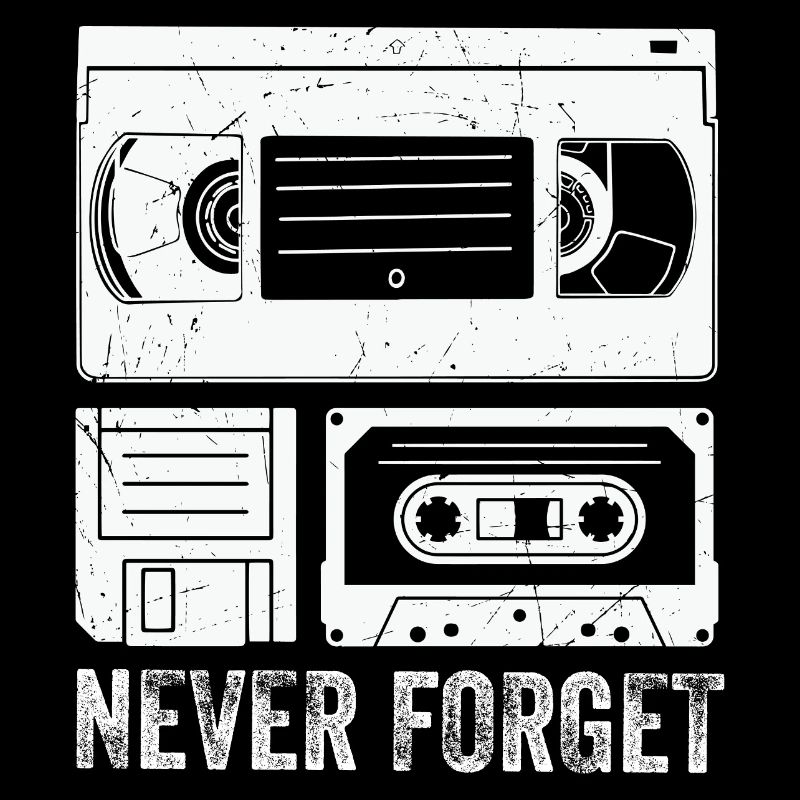 Vintage Cassette Tape Never Forget