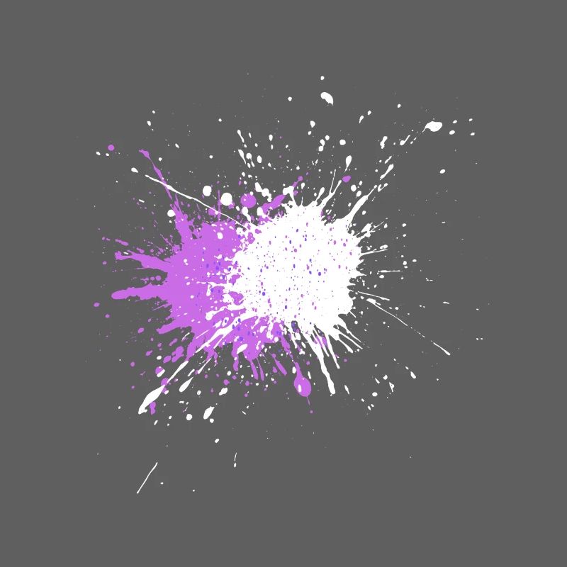 Explosion de couleur violette sur noir