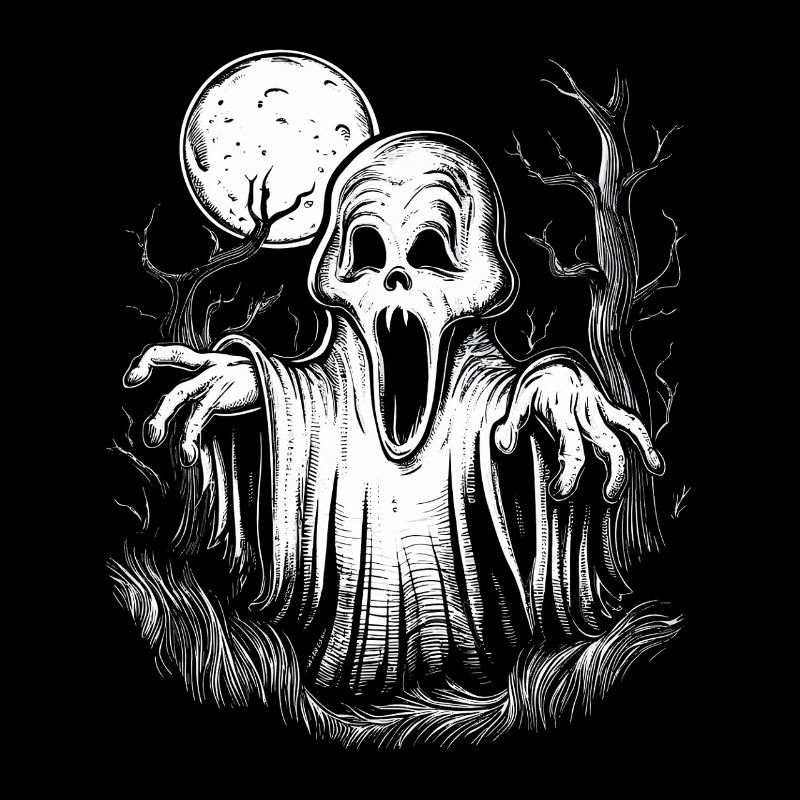 Fantôme d’Halloween effrayant - Monstre effrayant