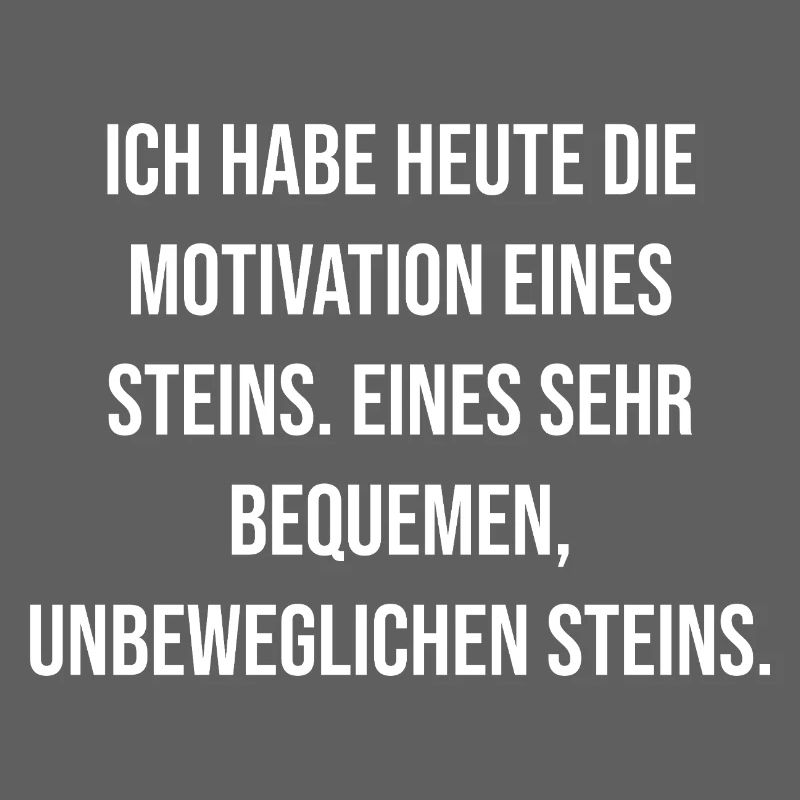 Motivation d’une pierre immobile
