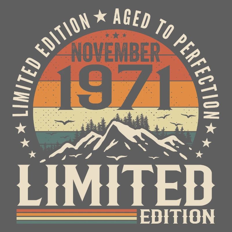 November 1971 Einzigartiges Retro-Jubiläum