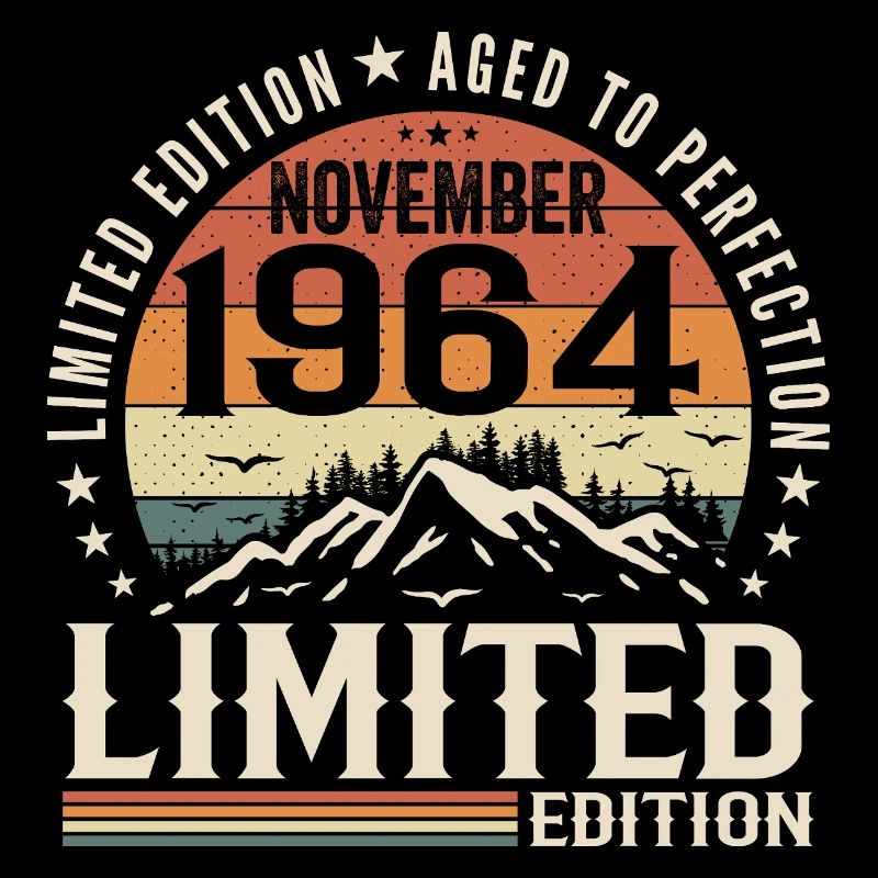 November 1964 Einzigartiger Retro-Geburtstag