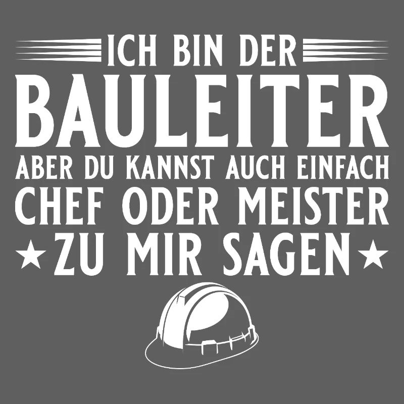 Bauleiter Hausbau Baustelle Chef oder Meister
