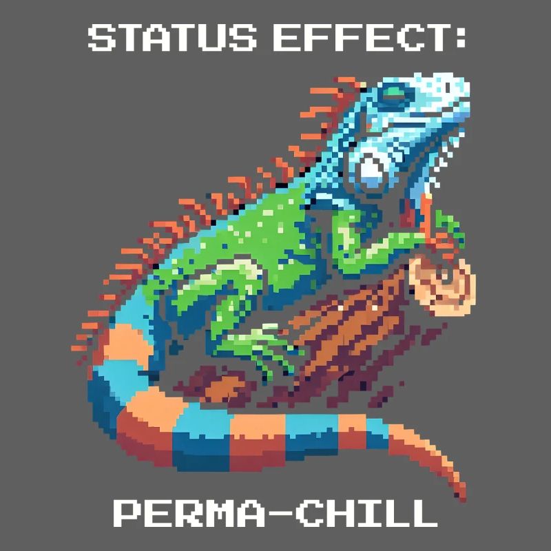 Effet de statut : Frisson continu | Terrarium d’iguane