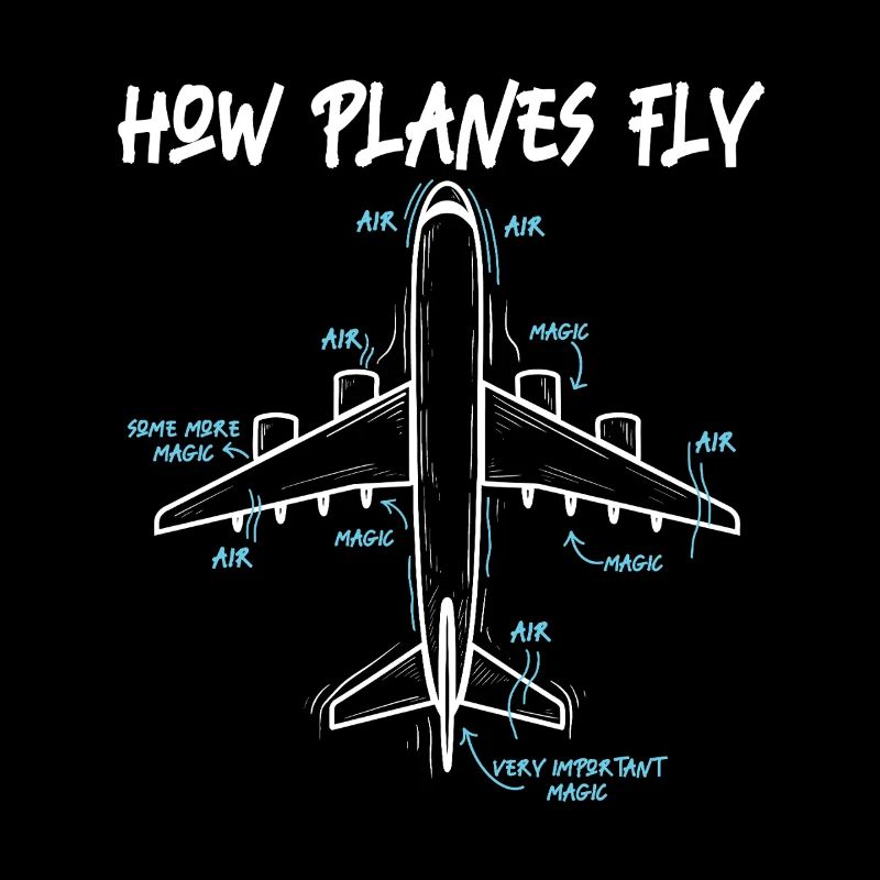 How Planes Fly Funny Aeronautical Engineer Quote
