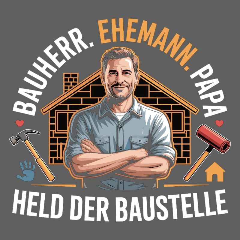 Held der Baustelle – Papa, Ehemann & Bauherr
