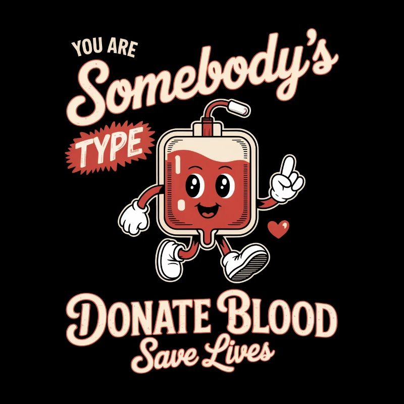 Blutspender You Are Somebodys Type Donate Blood