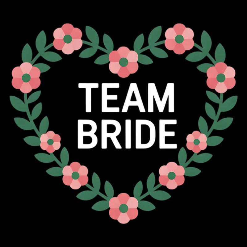 Team Bride Herzblumen