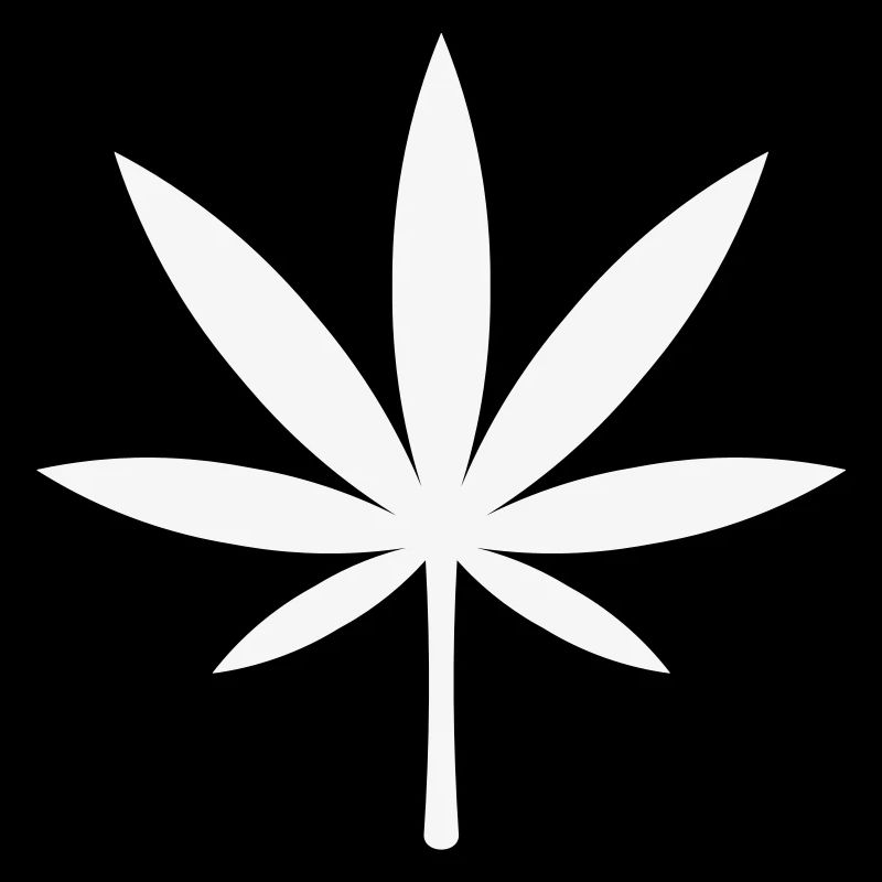 Cannabis / Marijuana / Hemp Leaf (White)