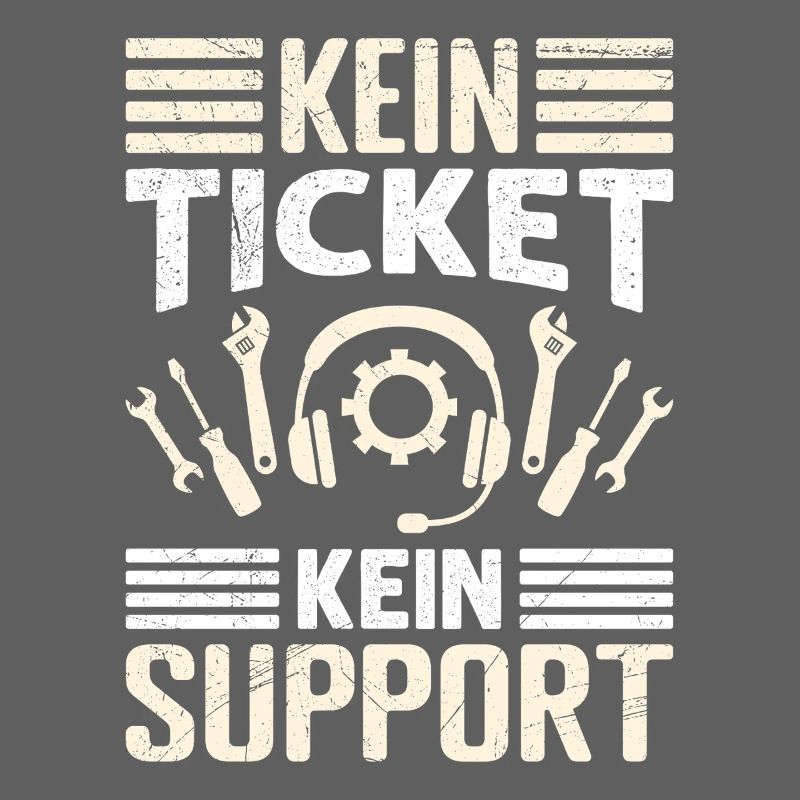 Nerd Computer NO TICKET NO SUPPORT FUNNY