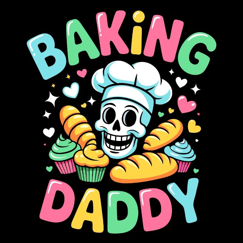 Baking Daddy Cooking Skull