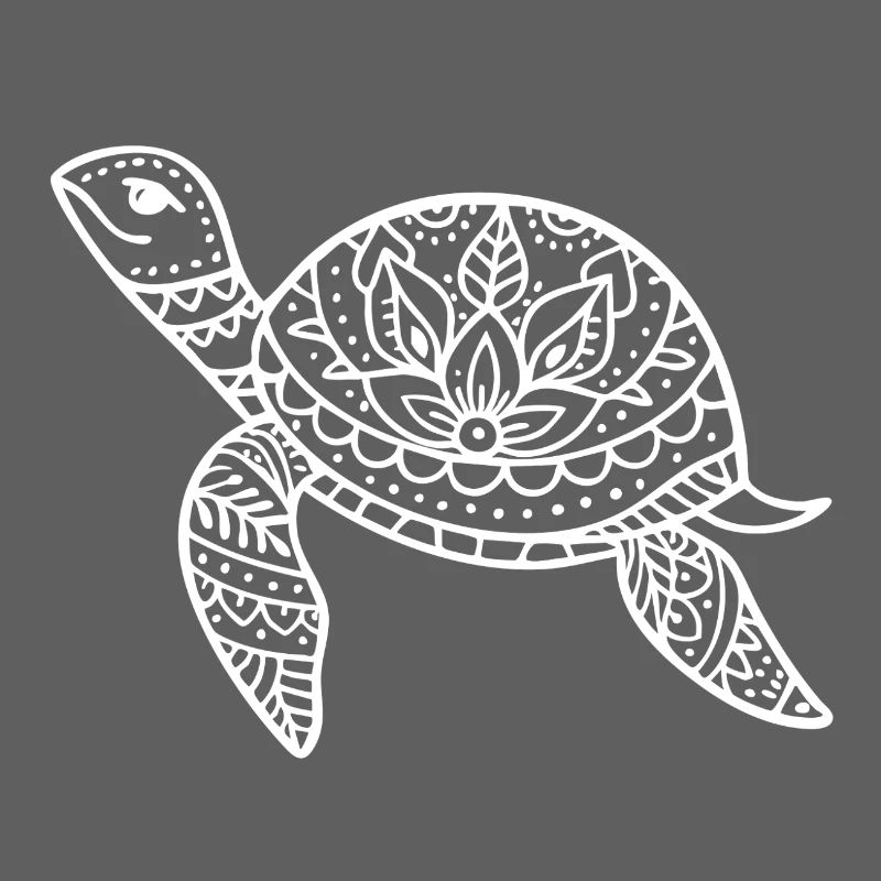 Boho Schildkröte mit Musterpanzer