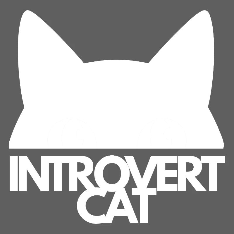 Introvert Cat Silhouette