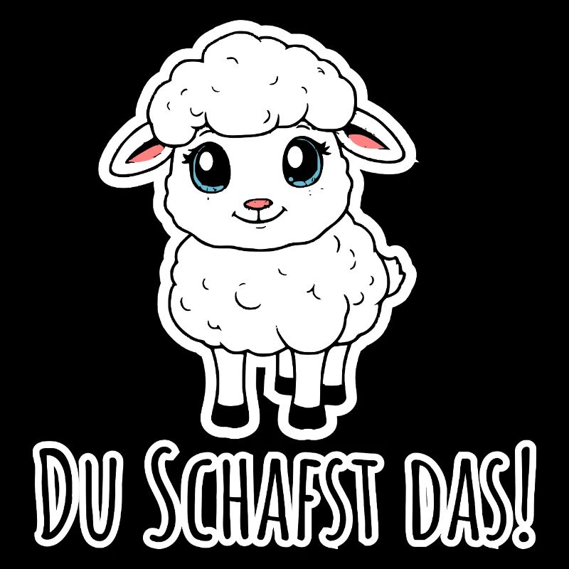 Du Schafst das! Das kleine Schaf glaub an dich!