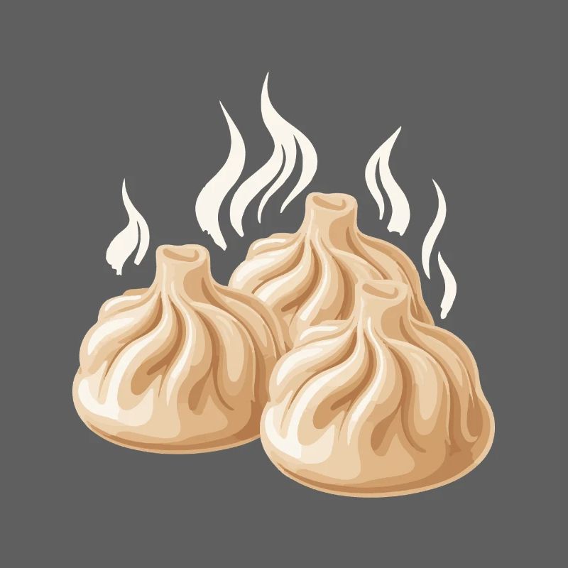 Steaming dumpling design
